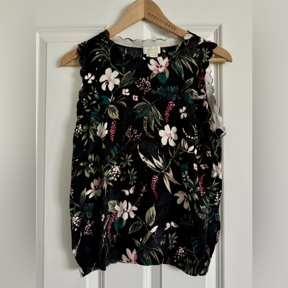 Kate Spade Black Sleeveless Sweater